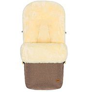 Fillikid Bernina lambskin winter footmuff brown - Stroller Footmuff