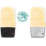 Fillikid Bernina Reflect black lambskin footmuff - Stroller Footmuff