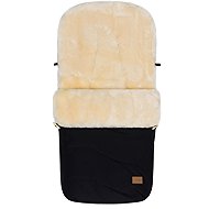 Fillikid Davos merino lambskin winter footmuff black - Stroller Footmuff