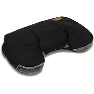 Fillikid Kalix coralfleece handmuff – black - Stroller Hand Muff
