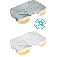 Fillikid Nyby Reflect lambskin hand warmer silver - Stroller Hand Muff