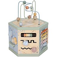 Little Dutch Safari Friends wooden activity cube - Motor Activity Maze