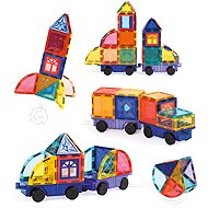 Ludi Magnetic Construction Set with Cars 63 pcs - Building Set
