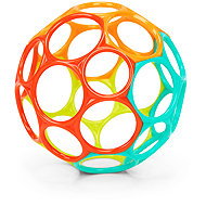 Oball Classic 10cm toy, orange/turquoise, 0m+ - Baby Rattle