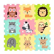 PETITE&MARS Nexli folding floor puzzle 9 pcs, Safari Friends - Foam Puzzle