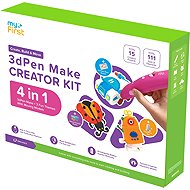 MyFirst FP3304KT-RD01 3dPen Make Creator Kit Red Sada s 3D perem - 3D Pen