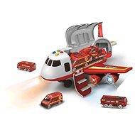 Hasičské letadlo s nákladním prostorem s autíčky 1:64 - Toy Garage