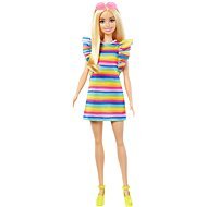 Barbie Modelka – Prúžkované šaty s volánmi - Bábika