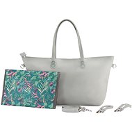 Kinderkraft Select Treasurebag Premium Light Grey Nature Vibes - Pram Bag