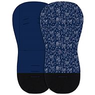 PETITE&MARS Foamy Blue Lama - Stroller liner