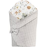 Bomimi Quick wrap reversible minky animal beige - Swaddle Blanket