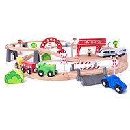 Woody Vláčkodráha s elektrickou mašinkou a viaduktem - Train Set