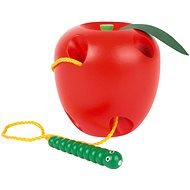 Small Foot Hra na prevliekanie – Jablko - Šnurovacia hračka