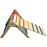 Two Pickles triangle with rainbow plate - Children's Climbing Frame