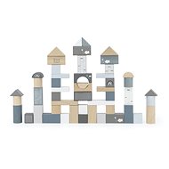 Label Label Wooden cubes blue - Wooden Blocks