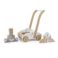 Label Label Baby cart with blocks blue - Wooden Blocks