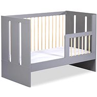 Klupś Pauline Grafit 120 × 60 cm with barrier - Cot