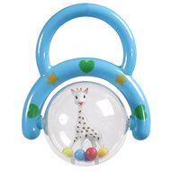 Vulli Žirafa Sophie s ručkou modrá - Baby Rattle