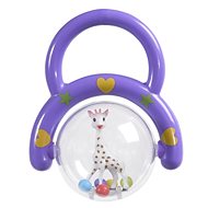 Vulli Žirafa Sophie s ručkou fialová - Baby Rattle
