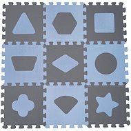 BabyDan Play mat Blue with geometric shapes - Foam Puzzle