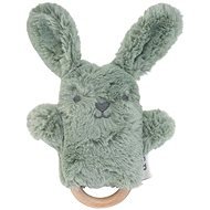 OB Designs Plyšový králíček Sage - Baby Rattle