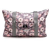 T-tomi Shopper Bag Grey Flowers - Pram Bag