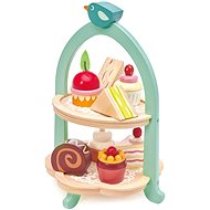 Tender Leaf Wooden Cake Stand Birdie Afternoon Tea Stand - Toy Kitchen Utensils