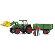 Schleich 42608 Traktor pótkocsival - Figura szett