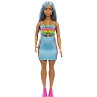 Barbie Modell - Szivárványos top és szoknya - Játékbaba