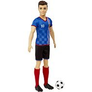 Barbie You Can Be Anything focista - Ken kék mezben - Játékbaba