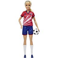 Barbie You Can Be Anything focista - Barbie piros mezben - Játékbaba