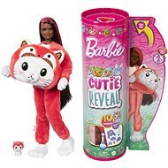 Barbie Cutie Reveal Barbie - Cicás vörös panda jelmezben - Játékbaba
