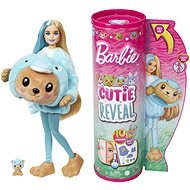 Barbie Cutie Reveal Barbie - Mackós kék delfin jelmezben - Játékbaba