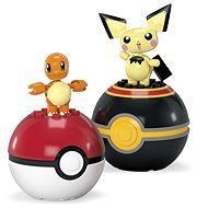 Mega Pokémon Pokéball - Charmander és Pichu - Építőjáték
