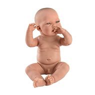 Llorens 84301 New Born Chlapeček - realistická panenka miminko s celovinylovým tělem - 43 cm - Doll
