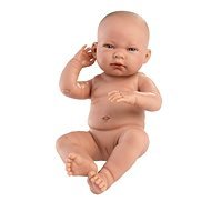 Llorens 84302 New Born Holčička - realistická panenka miminko s celovinylovým tělem - 43 cm - Doll