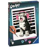 Ravensburger 235452 CreArt Singing Cat - Painting by Numbers