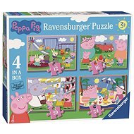 Ravensburger 069583 Prasiatko Peppa 4 v 1 - Puzzle