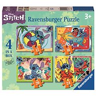 Ravensburger 120010692 Disney: Stitch 4 in 1 - Jigsaw Puzzle