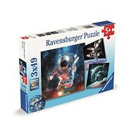 Ravensburger 120008606 Preskúmanie vesmíru 3 × 49 dielikov - Puzzle