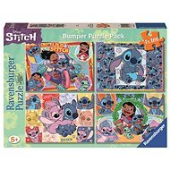 Ravensburger 057313 Disney: Stitch 4x100 dílků - Jigsaw