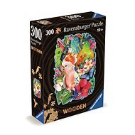 Ravensburger 120007609 Drevené puzzle Farebné papagáje - Puzzle