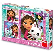 Dino Gaby and friends 3 × 55 pcs - Jigsaw Puzzle