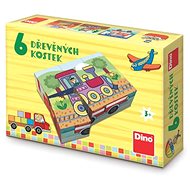 Dino Vehicles Licensing Cubes - Wooden Blocks
