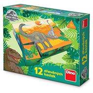 Dino Jurassic World Licensing Dice - Wooden Blocks