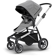Thule Sleek Grey Melange on Aluminum - Baby Buggy