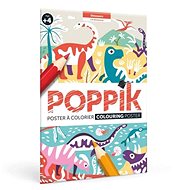POPPIK Coloring poster Dinosaurs - Kids Stickers
