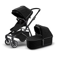 Thule Sleek + Bassinet Midnight Black on Black - Baby Buggy