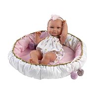 Llorens 73806 New Born Girl - realistic baby doll with all-vinyl body - 40 cm - Doll
