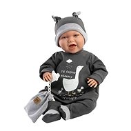 Llorens 74107 New Born - realistic baby doll with sounds and soft fabric body - 42 cm - Doll